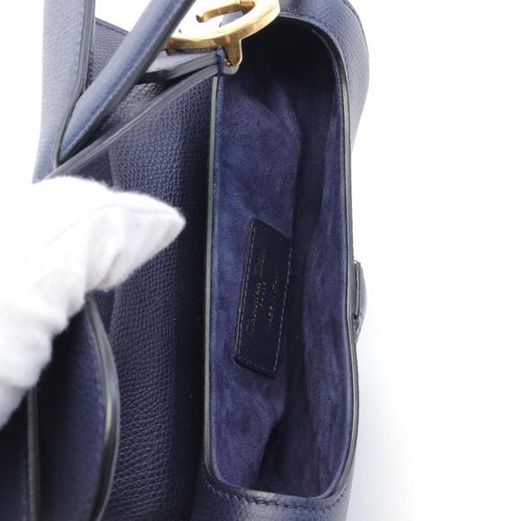 Dior Saddle Handbag Leather Navy - Picture 3 of 6